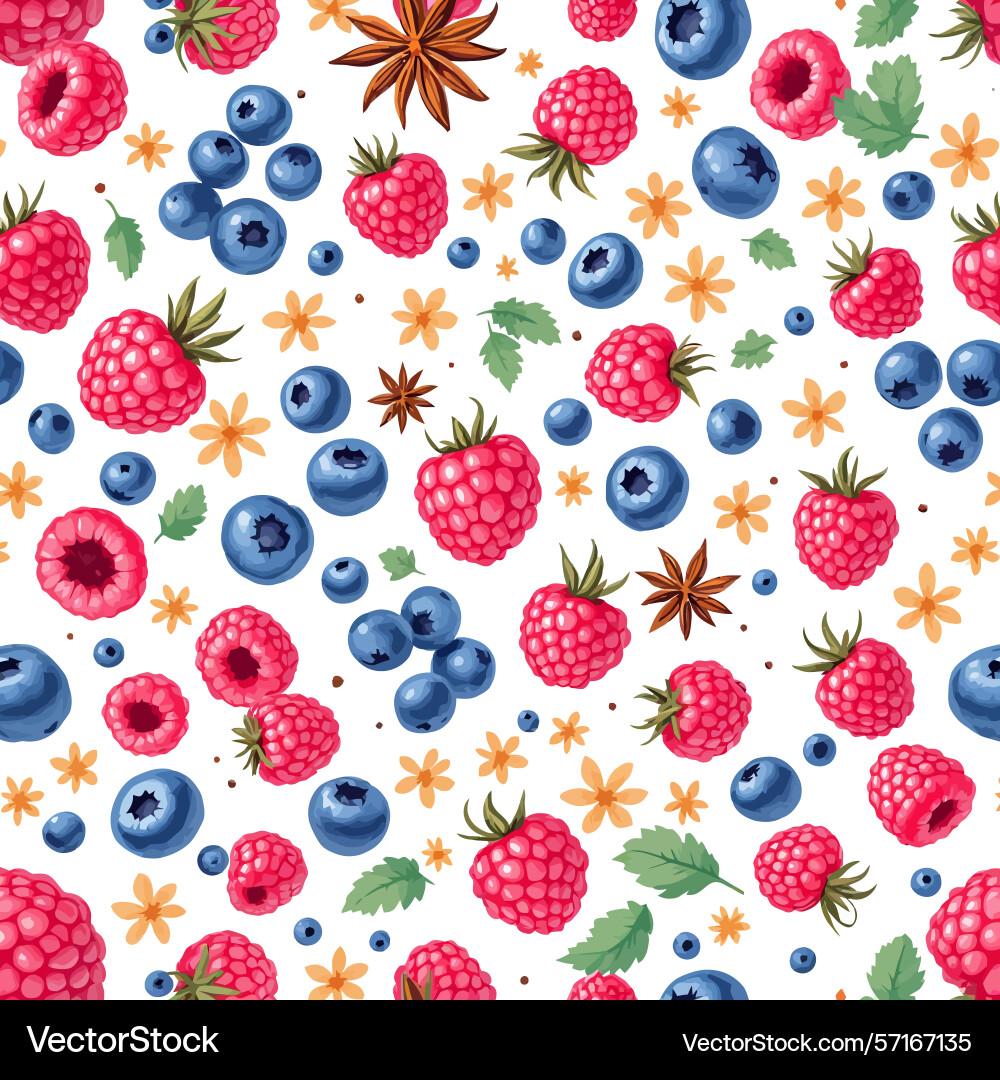 Ai-generated seamless pattern with ripe vector image