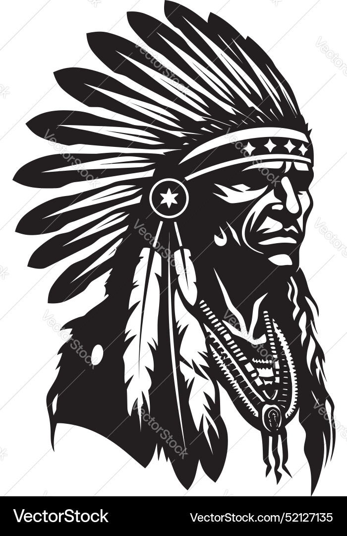 Apache Krieger Tribal Emblem Ikone tapfer Wächter Apache Krieger Tribal Emblem Ikone tapfer Wächter vektorbild