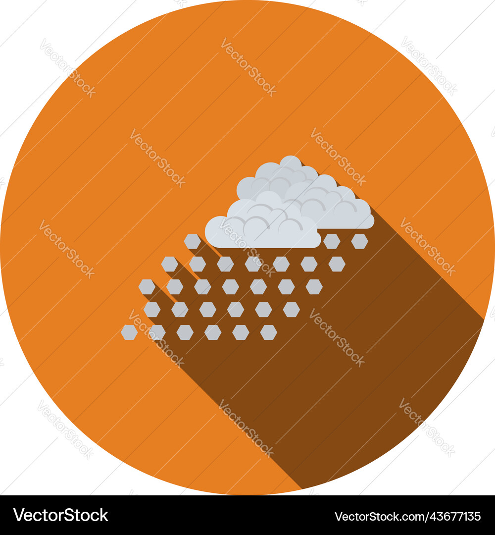 Hail icon vector image