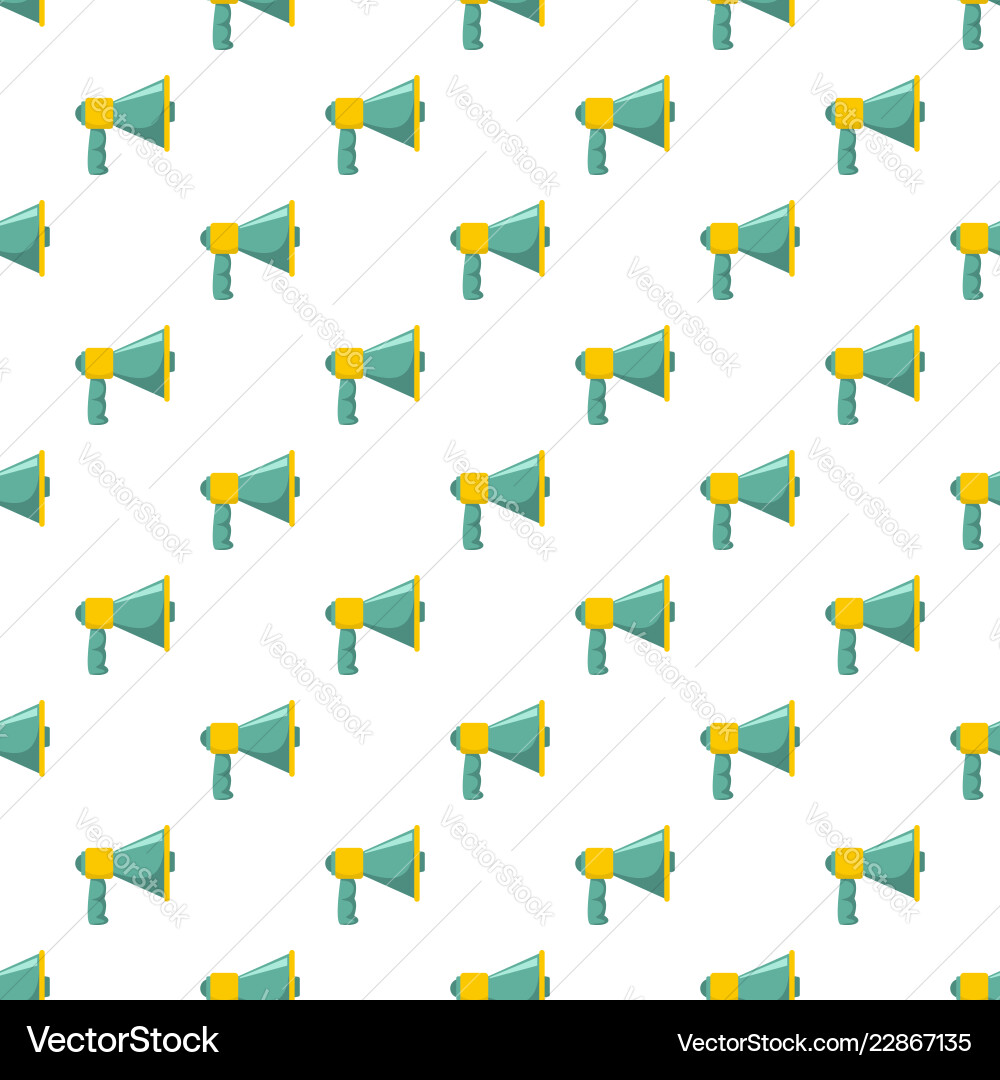 Megaphone with handle pattern seamless Megaphone with handle pattern seamless vector image
