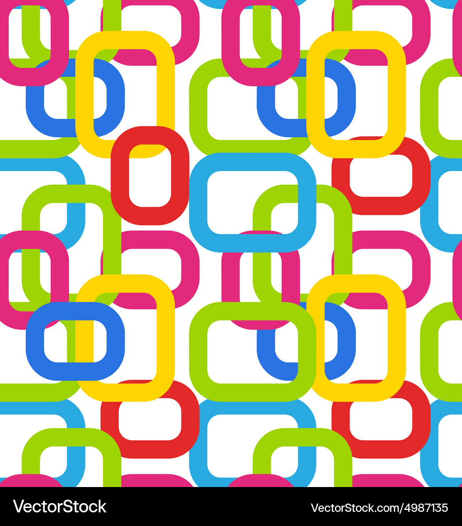 Seamless geometric pattern with colorful Vector Image