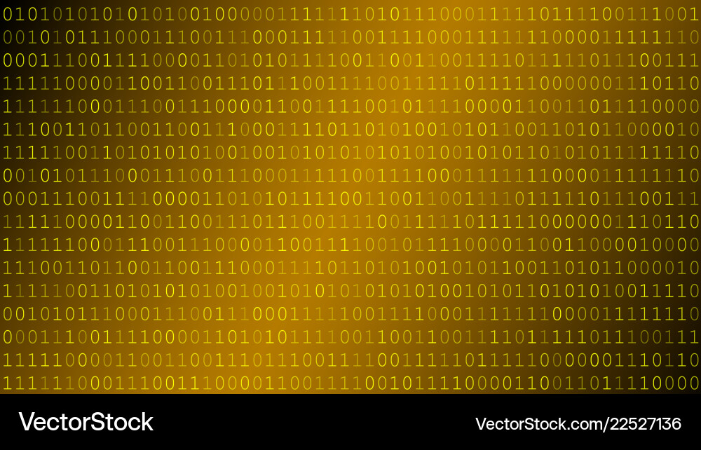 Binary Code Background Vector Image