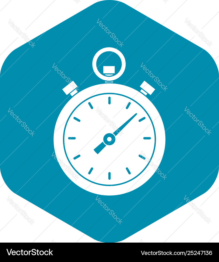 Chronometer icon simple style Vector Image
