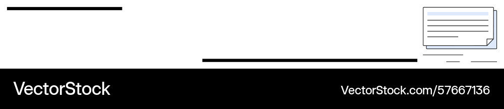 Horizontal lines and expandable text box Horizontal lines and expandable text box vector image