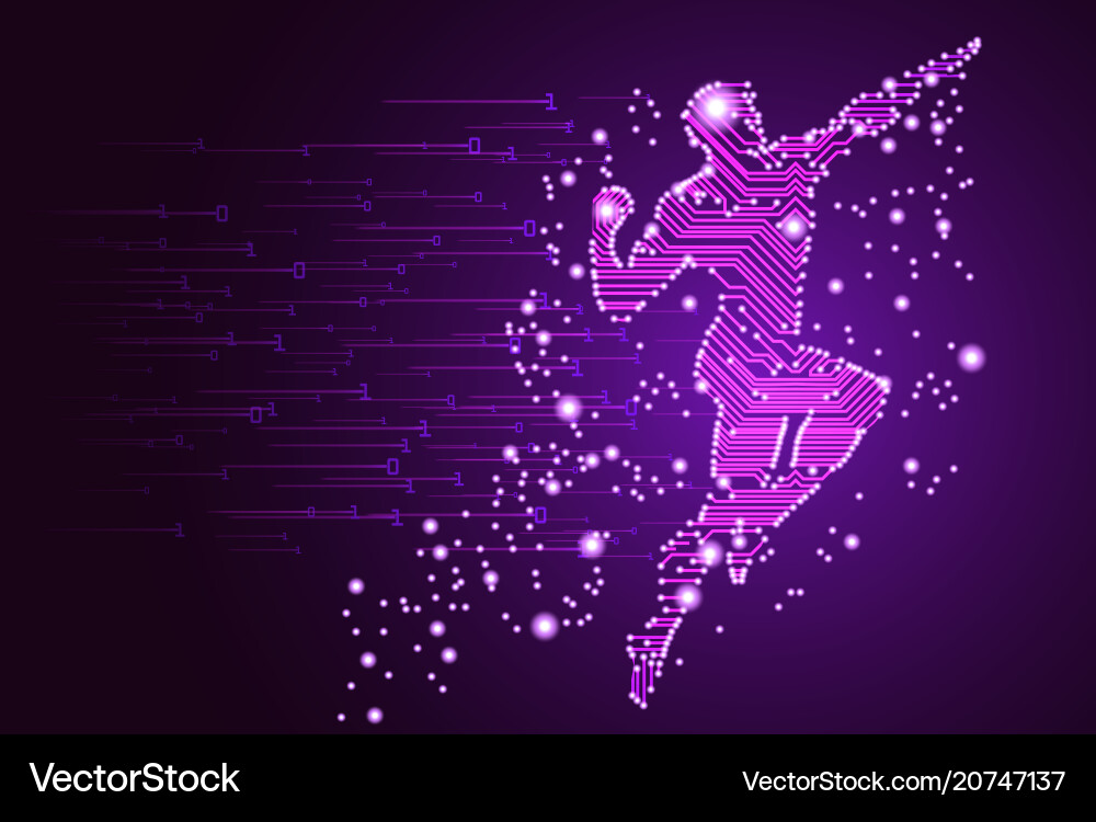 Big data and artificial intelligence concept Big data and artificial intelligence concept vector image