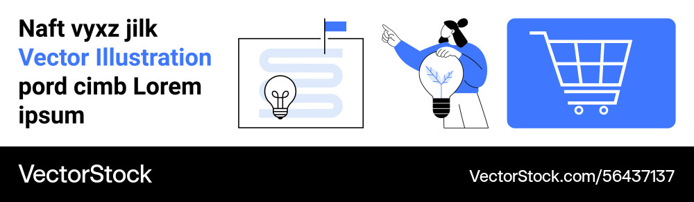 Conceptual design with idea development strategy Conceptual design with idea development strategy vector image