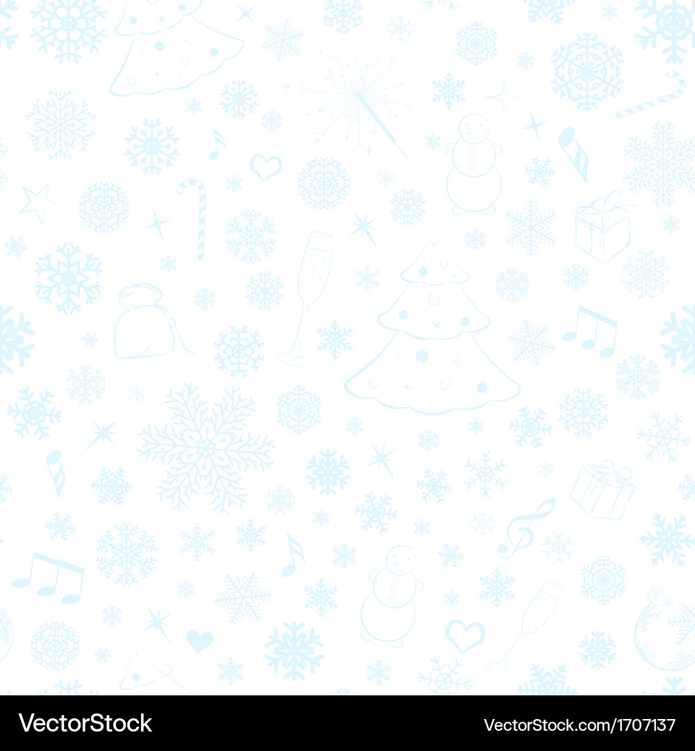 Winter Snowflake Pattern vector image
