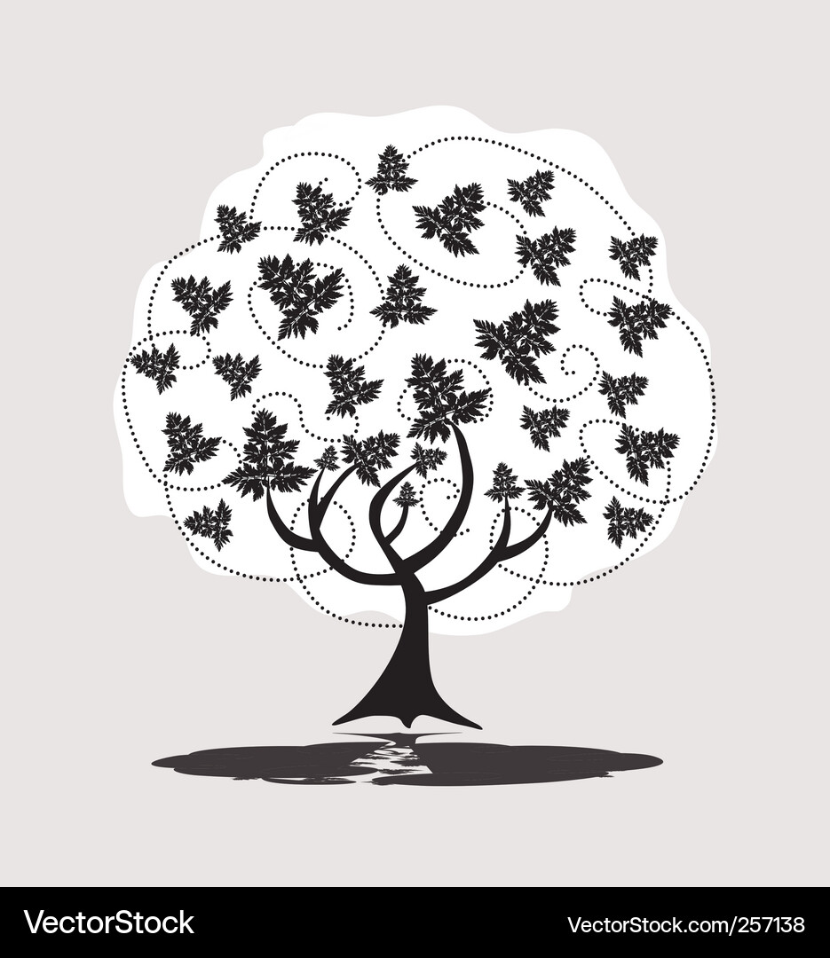 Abstract tree Vector Image