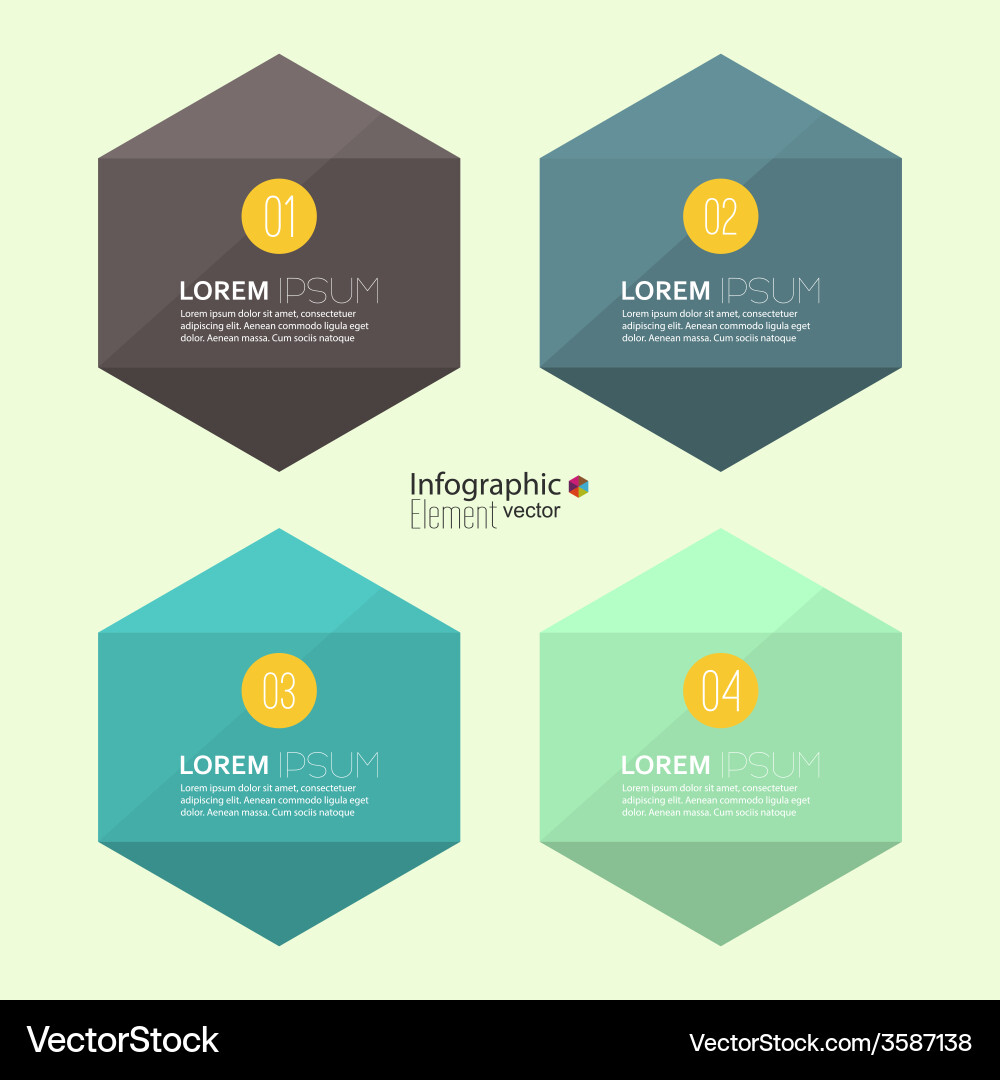 Comparative chart with templates for presentation vector image