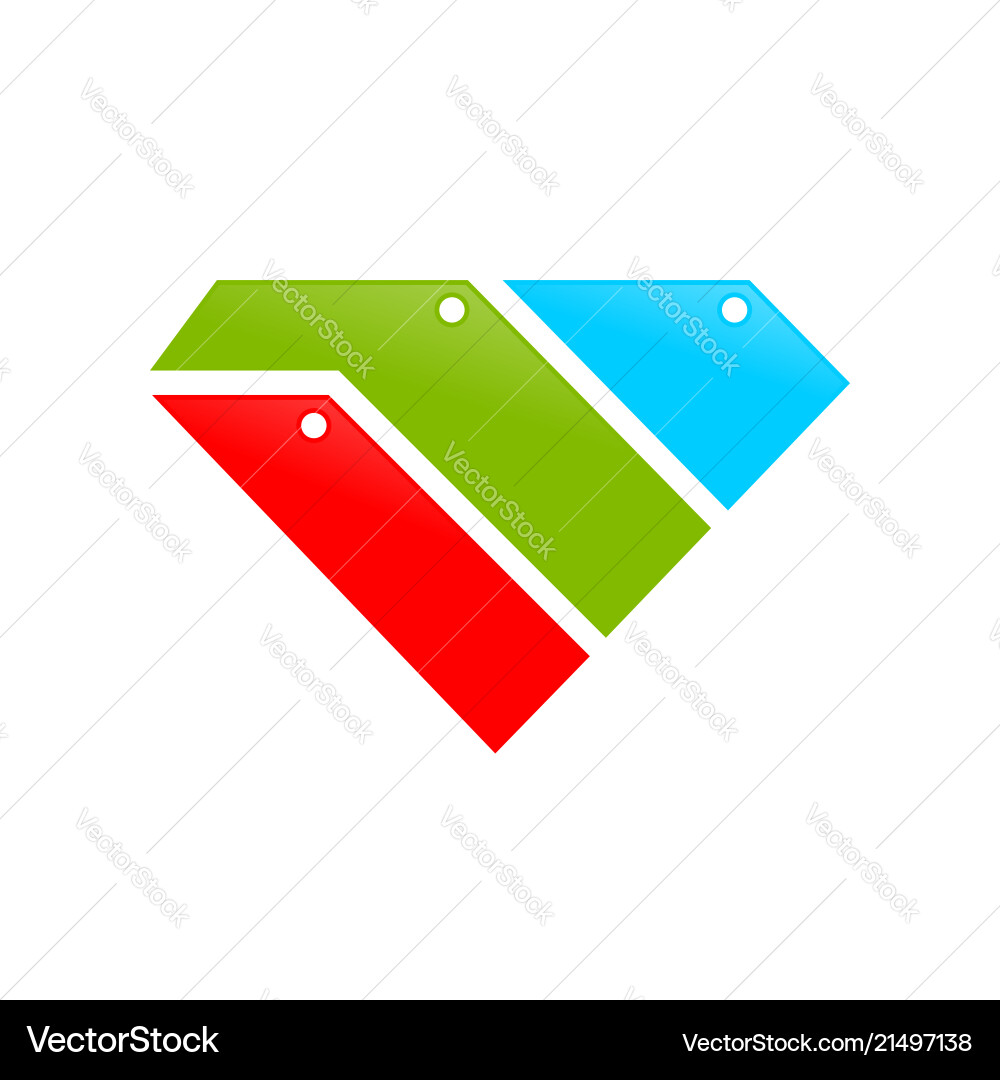 Diamond shape file and folder stack symbol design Diamond shape file and folder stack symbol design vector image