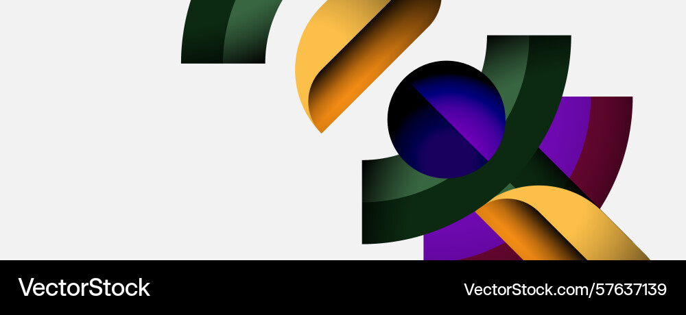 Abstract shapes overlap creating dynamic Abstract shapes overlap creating dynamic Vector Image
