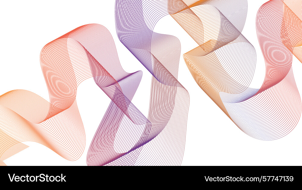Blend wavy curved lines colorful gradient abstract Blend wavy curved lines colorful gradient abstract Vector Image
