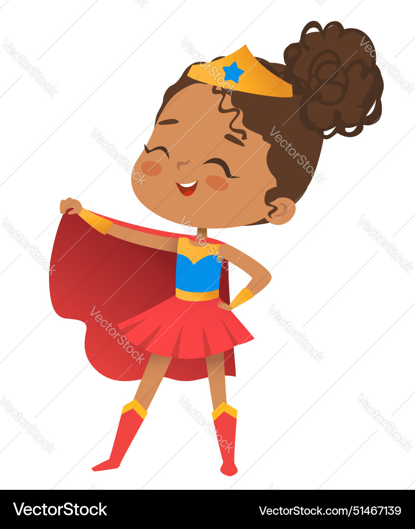 Cartoon characters superhero Royalty Free Vector Image