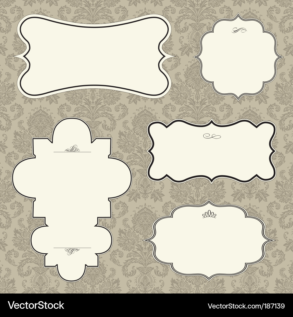Decorative Frame Collection Royalty Free Vector Image