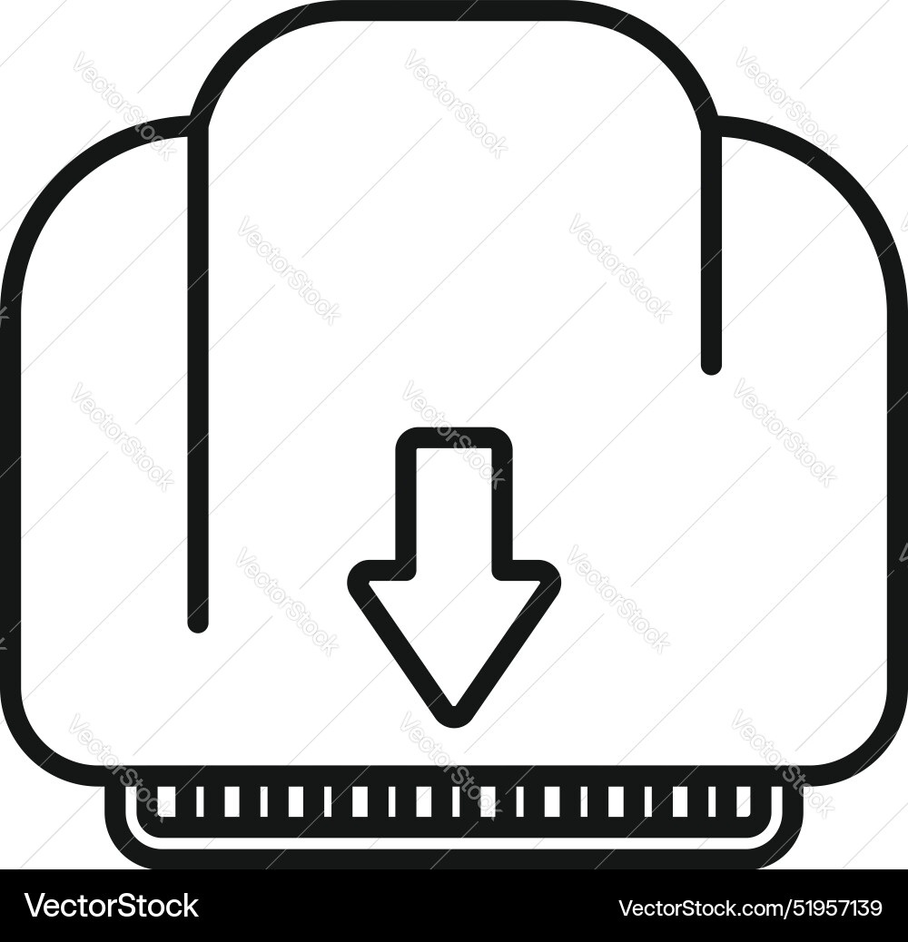Downloading file icon showing data transfer Downloading file icon showing data transfer vector image