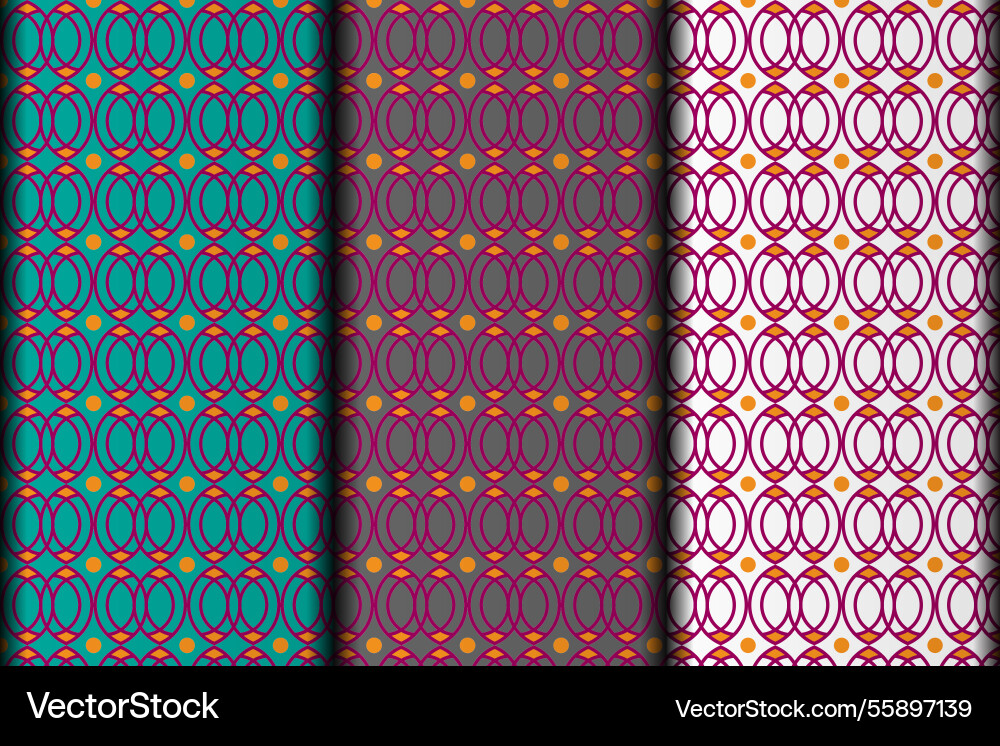 Eps seamless pattern design template vector image