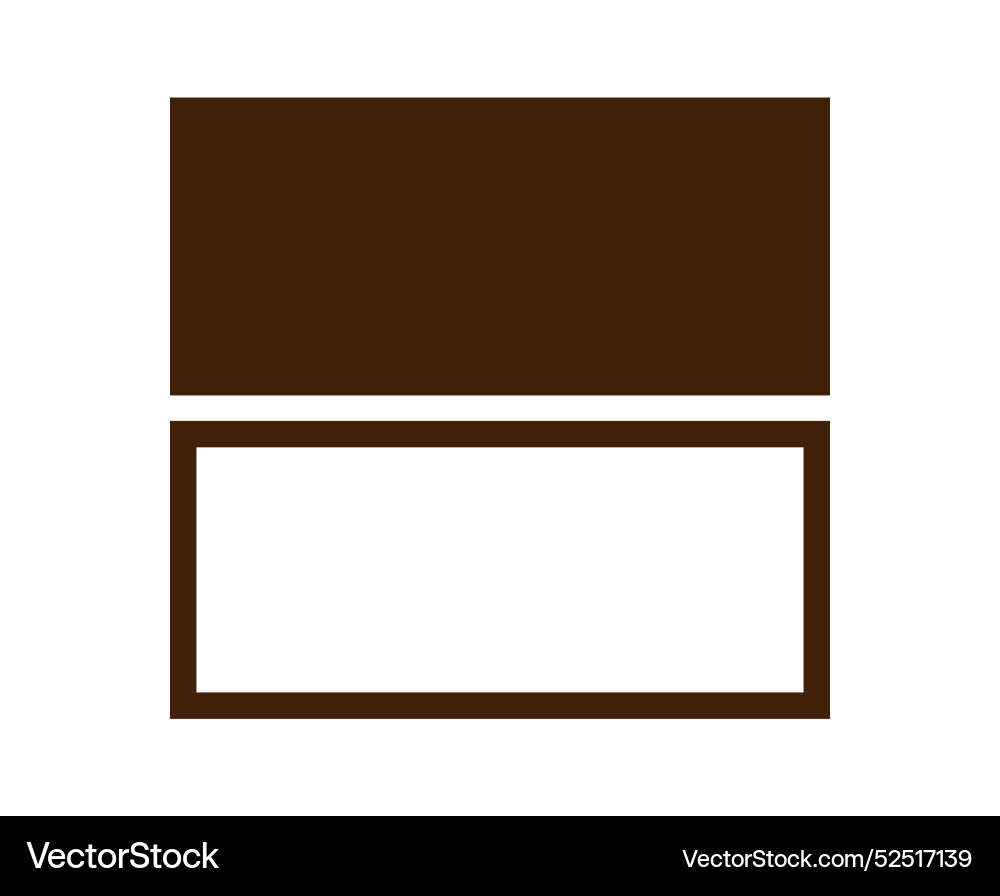 Rectangle geometric outline and shape Rectangle geometric outline and shape vector image