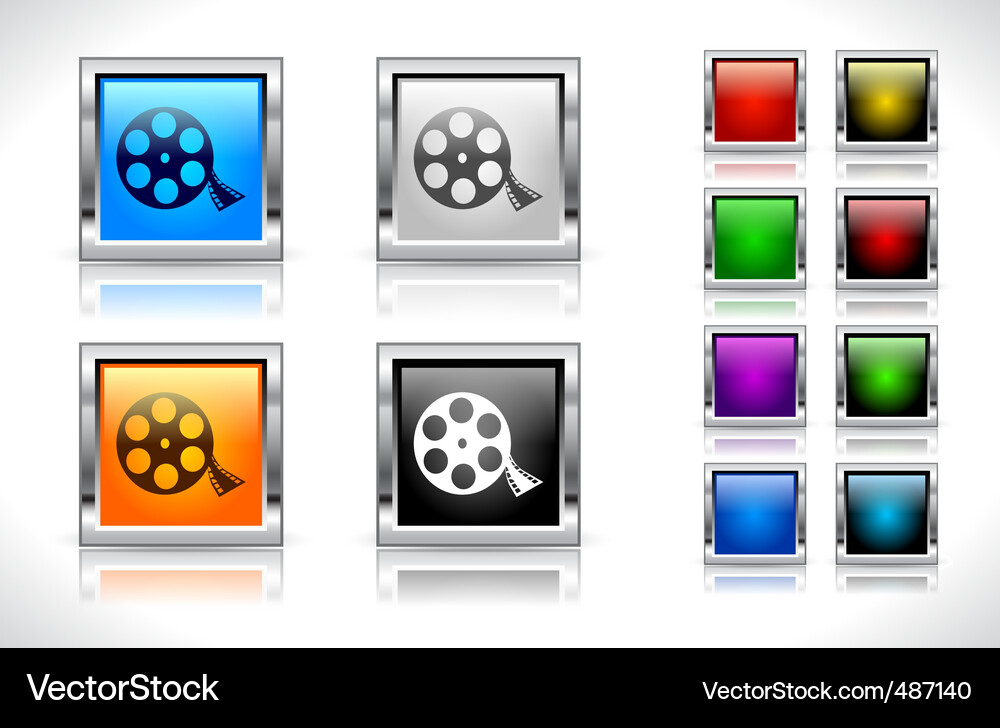 Buttons for web design Vector Image