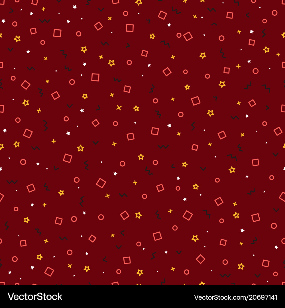 Abstract seamless pattern different simple vector image