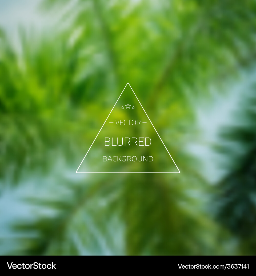 Abstract tree gradient mesh blurred background vector image