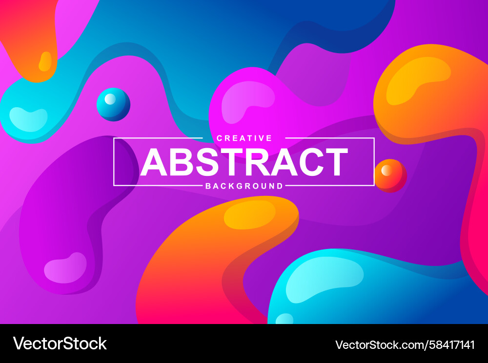 Dynamic Liquid Abstract Background Vector Image