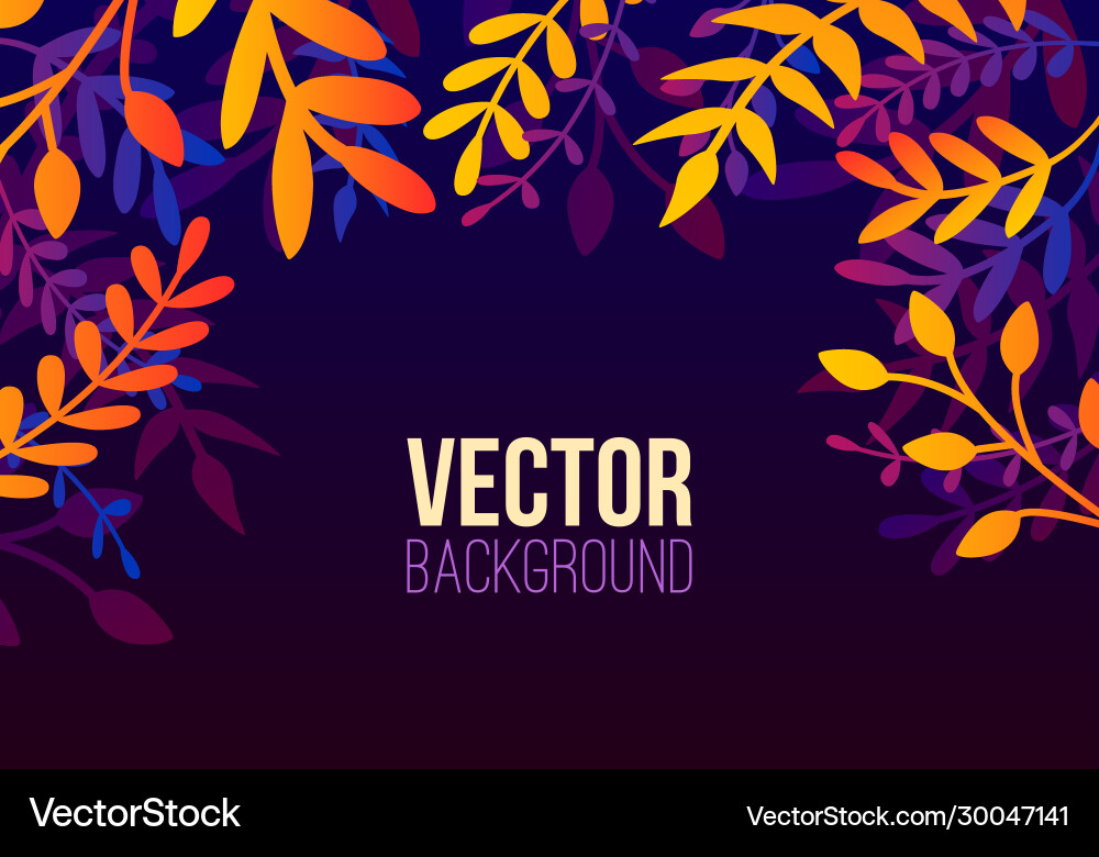 Natural horizontal background in trendy flat vector image