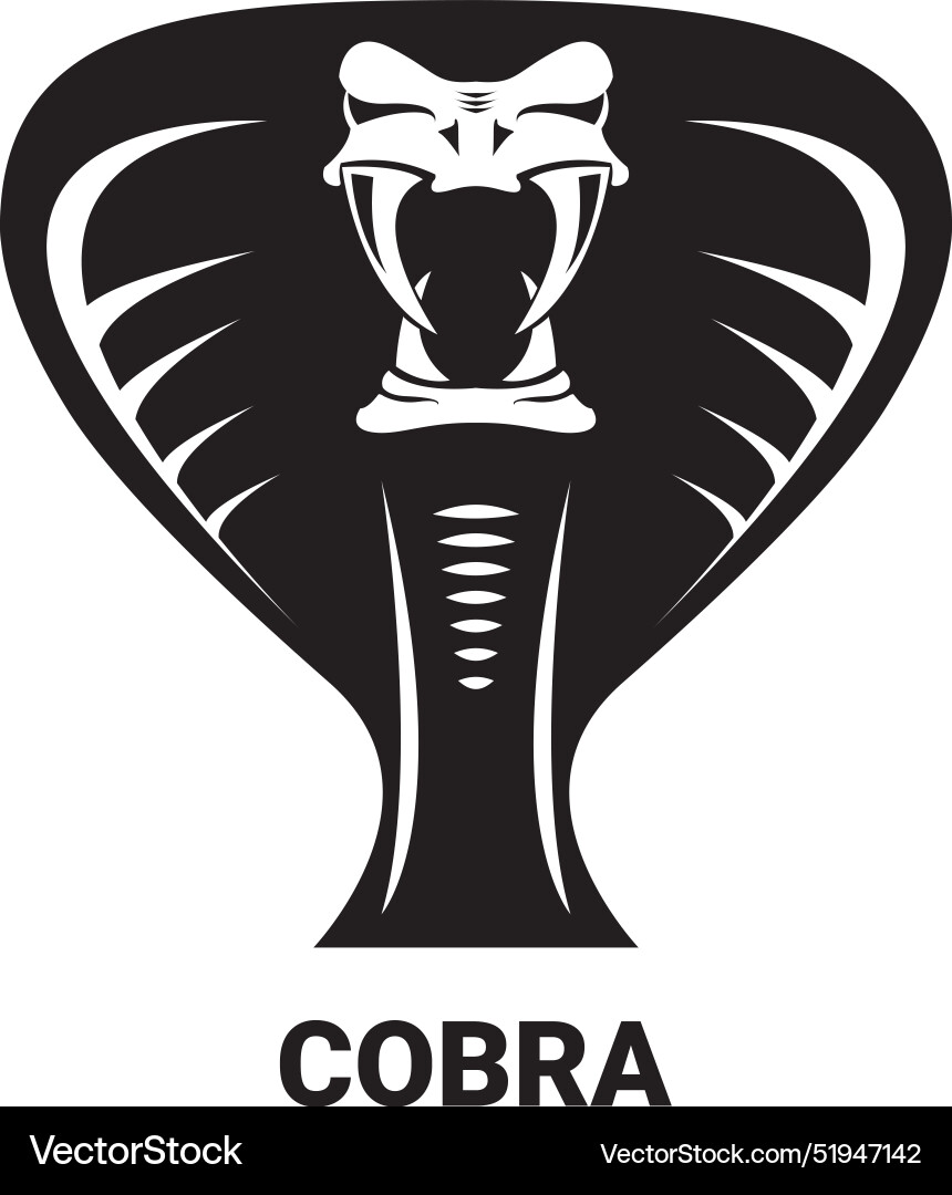 Cobra snake with hood logo and icon design Cobra snake with hood logo and icon design vector image