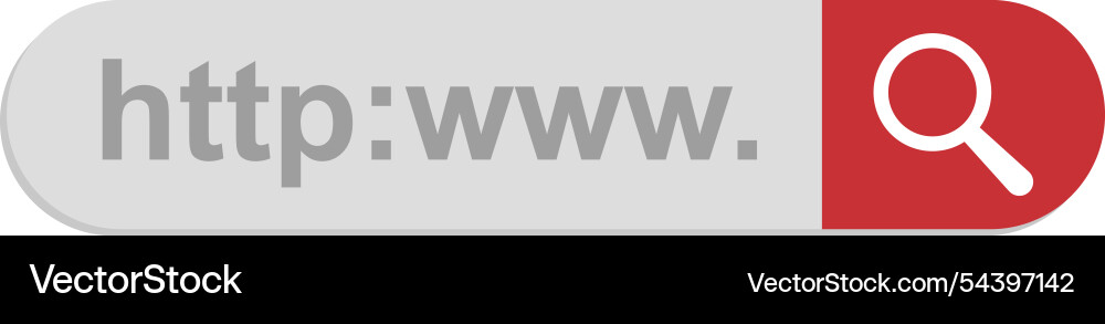 Search bar - element simple Vector Image