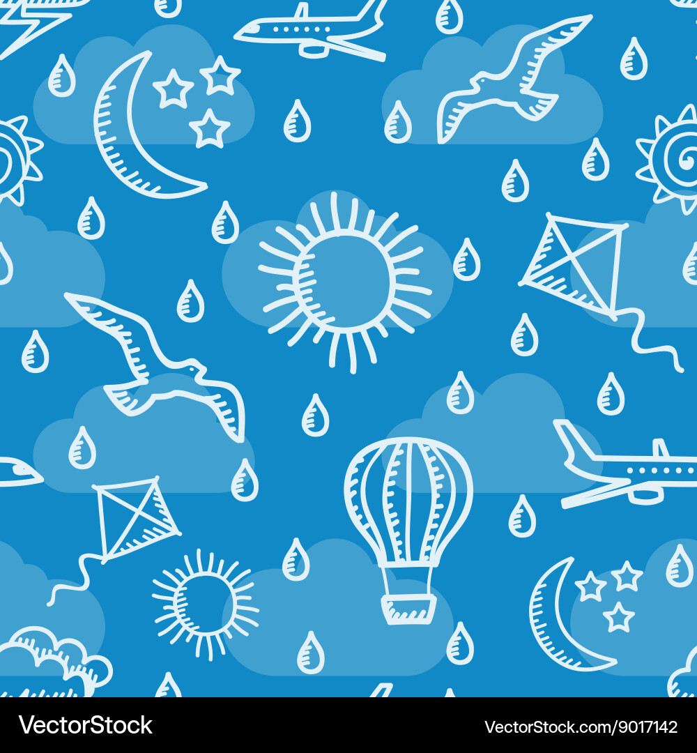 Summer simless background vector image