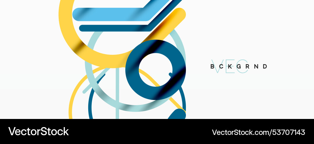 Abstract background circles and colorful round Vector Image