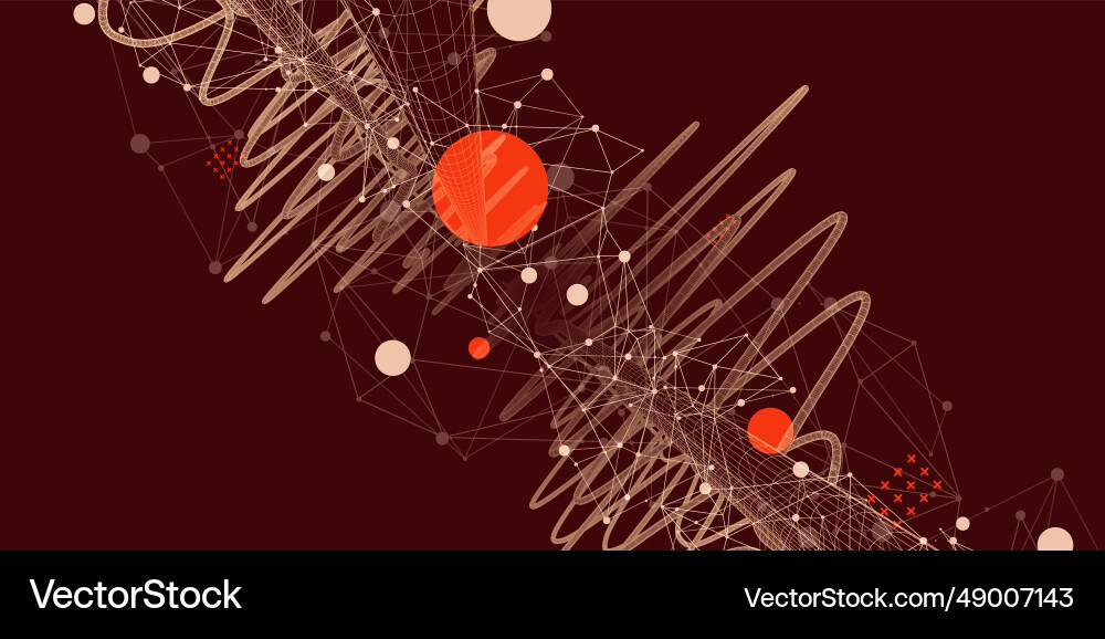 Abstract background with a wireframe dynamic Abstract background with a wireframe dynamic vector image