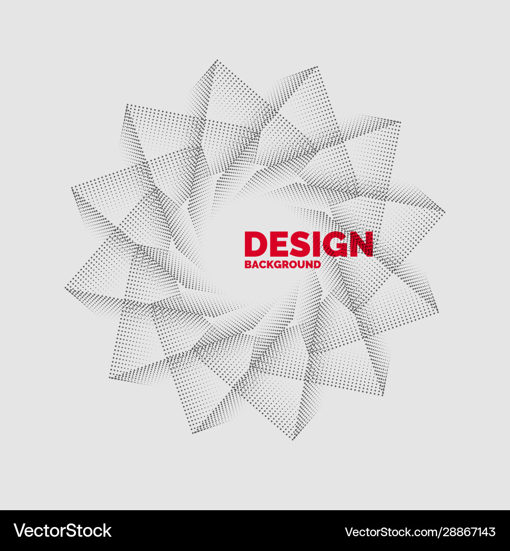 Abstract element with dynamic lines Vector Image
