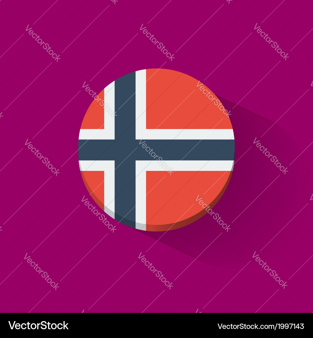 Norway Flag Icon (1997143) – Royalty-Free Vector | VectorStock, image size:1000x1080
