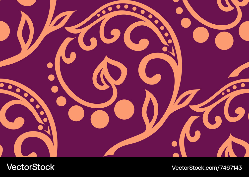 Stock seamless twiddle pattern with curves Vector Image