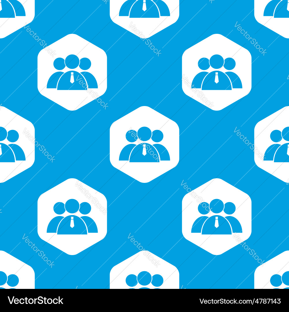 User group hexagon pattern vector image