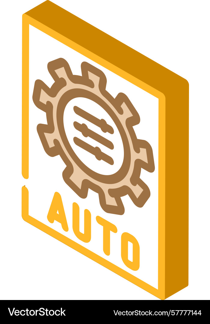 Auto adjust feature isometric icon vector image