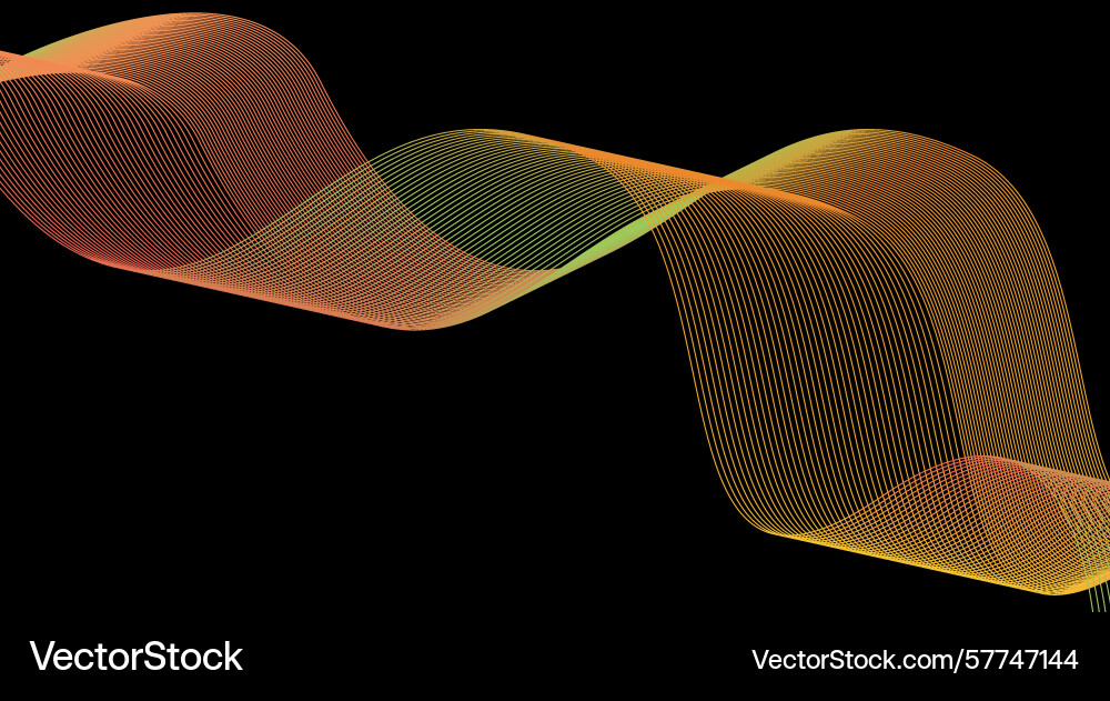 Blend wavy curved lines abstract background Vector Image