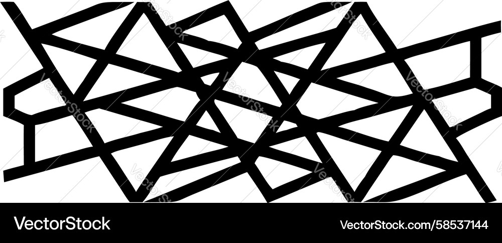 Chaotic Line Fragment Pattern Vector Image