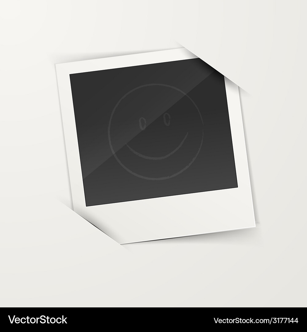 Retro Empty Photo Frame Vector Image