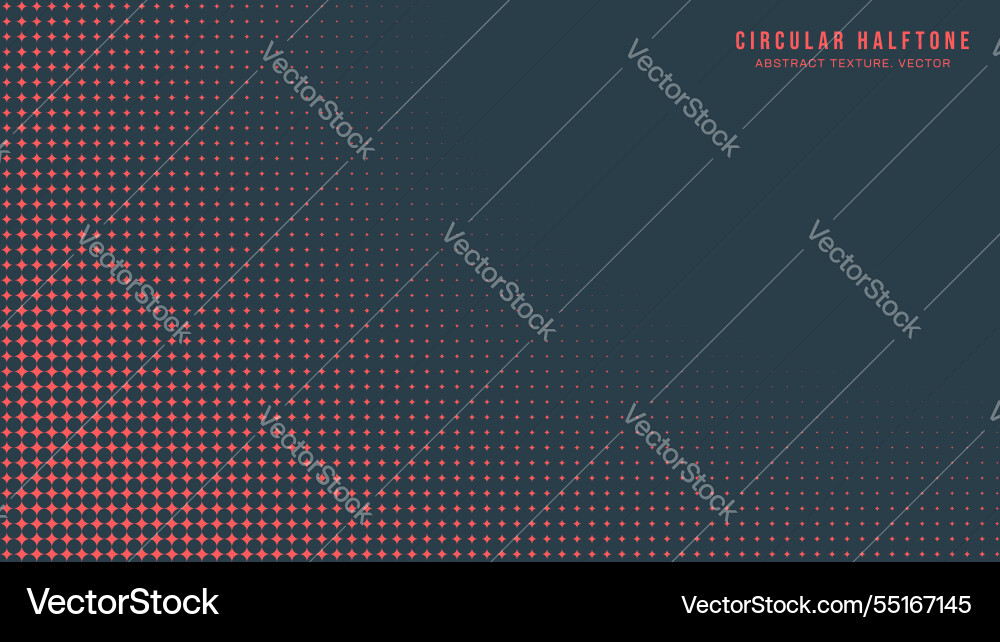 Circular halftone pattern round border red black Circular halftone pattern round border red black Vector Image
