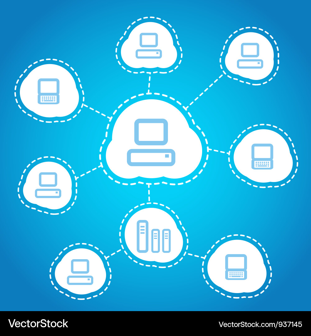 Digital Network Connection Vector Image