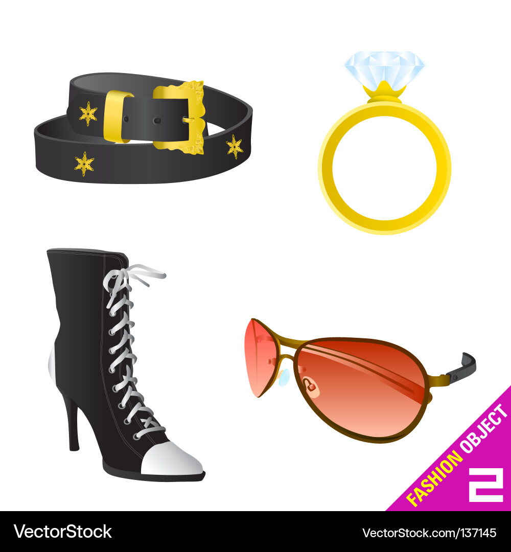 Fashion Jewelry Set Vector Image