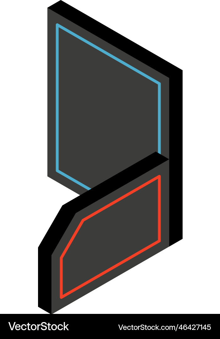 Laser tag game element Laser tag game element vector image