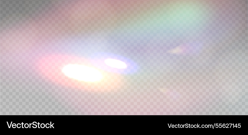 Rainbow highlight overlay on a light background Rainbow highlight overlay on a light background vector image