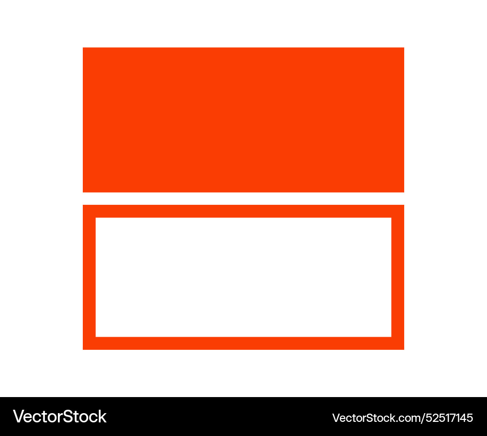 Rectangle geometric outline and shape Rectangle geometric outline and shape vector image