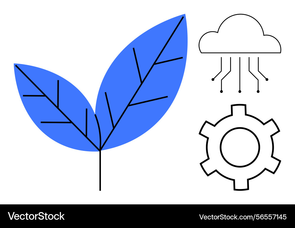 Sustainable technology integration with eco – Royalty-Free Vector ...