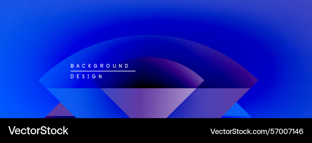 Abstract blue background gradient shapes overlap Vector Image