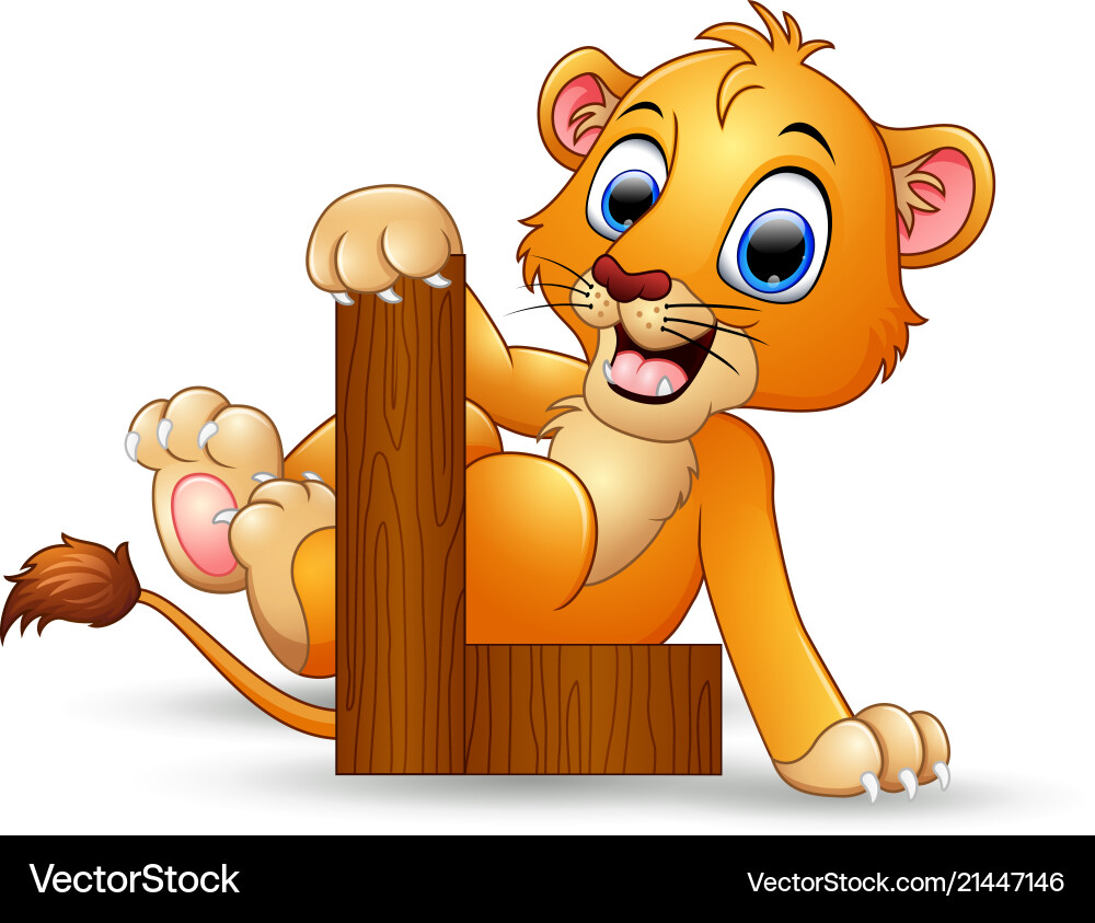Alphabet l mit Löwe Karikatur Alphabet l mit Löwe Karikatur vektorbild