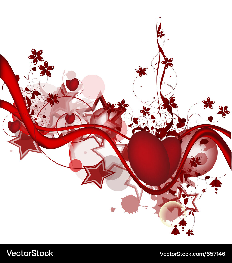 Background with the hearts Vector Image
