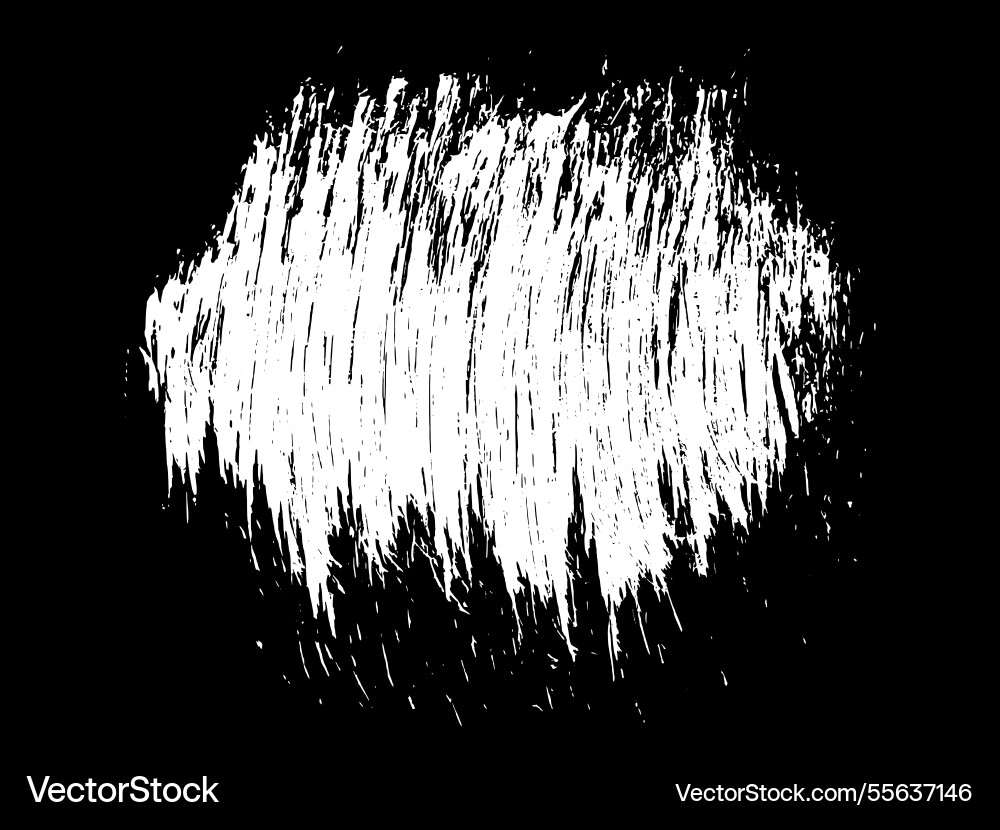 Chalk texture scribble isolated on black Vector Image